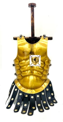 HISTORIC HANDICRAFT 300 Movie Jacket 18GA Steel Greek Muscle Armor Jacket Cuirass Medieval Costumes Halloween Cosplay Spartan Breastplate Warrior Jacket Role Play Halloween Costume von HISTORIC HANDICRAFT