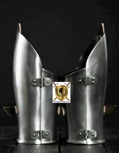 HISTORIC HANDICRAFT Armschutz für Ritterkrieger, Mittelalter-Kostüme, Larp-Rüstung, Fantasie-Rüstung, Stahl-Armschienen, Cosplay, Handgelenk-Rüstung, Krieger, Armschutz, Einheitsgröße von HISTORIC HANDICRAFT