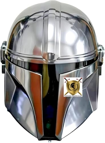 Steel Mandalorian Helm | SCA LARP Rollenspiel Theater Armor Helm | Mandalorianischer Helm für Halloween Cotume | Cosplay Reenactment Rüstung Helm von HISTORIC HANDICRAFT