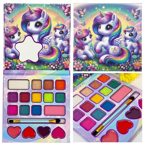 HISUNBEN Kinderschminke, 17 Farben Kinderschminke Set Mädchen, Waschbares, Sicheres und Ungiftiges Schminkset, Geeignet für Weihnachten, Geburtstag, Karnevalsgeschenke für Kinder-1 HISUNBEN Kinderschminke, 17 Farben Kinderschminke Set Mädchen, Waschbares, Sicheres und Ungiftiges Schminkset, Geeignet für Weihnachten, Geburtstag, Karnevalsgeschenke für Kinder-1 von HISUNBEN