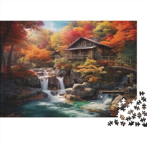 Alpine Serenity 1000 Stück Puzzles Für Erwachsene Teenager Stress Abbauen Familien-Puzzlespiel Mit Poster in 1000-teiliges Puzzle Kinder Lernspiel Spielzeug Geschenk Puzzel 1000pcs (75x50cm) von HITBOD