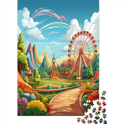 Amusement Parks Puzzle 1000 Teile Erwachsener Kniffel Spaß Für Die Ganze Familie - Abwechslungsreiche 1000 Puzzleteilige Motive Puzzlespiel Erwachsene Puzzel 1000pcs (75x50cm) von HITBOD