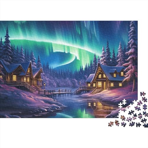 Aurora Puzzle 1000 Teile Erwachsener Kniffel Spaß Für Die Ganze Familie - Abwechslungsreiche 1000 Puzzleteilige Motive Puzzlespiel Erwachsene Puzzel 1000pcs (75x50cm) von HITBOD