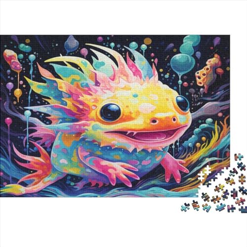 Axolotl Puzzle 1000 Teile Erwachsener Kniffel Spaß Für Die Ganze Familie - Abwechslungsreiche 1000 Puzzleteilige Motive Puzzlespiel Erwachsene Puzzel 1000pcs (75x50cm) von HITBOD