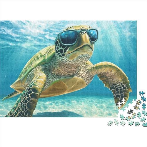 Big Sea Schildkröte Puzzle 1000 Teile Erwachsener Kniffel Spaß Für Die Ganze Familie - Abwechslungsreiche 1000 Puzzleteilige Motive Puzzlespiel Erwachsene Puzzel 1000pcs (75x50cm) von HITBOD