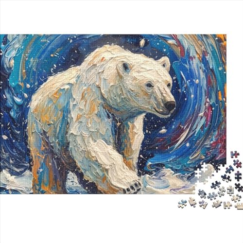 Braunbär Puzzle 1000 Teile,Puzzle Für Erwachsene,Impossible Puzzle,GesKükenlichkeitsspiel Für Die Ganze Familie,Puzzle Farbenfrohes,Puzzle-Geschenk Puzzel 1000pcs (75x50cm) von HITBOD