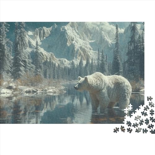 Braunbär Puzzlespiel 1000 Teile Puzzle Für Erwachsene Und Kinder Ab 14 Jahren,Erwachsenen Puzzlespiel Puzzel 1000pcs (75x50cm) von HITBOD