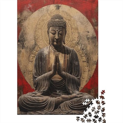 Buddha Statue Puzzlespiel 1000 Teile,Puzzle Erwachsene 1000 Teile,Impossible Puzzle GesKükenlichkeitsspiel Für Die Ganze Familie,Puzzle Erwachsene 1000 Teile Puzzel 1000pcs (75x50cm) von HITBOD