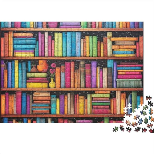 Bücherregal Puzzle 1000 Teile,Puzzle Für Erwachsene,Impossible Puzzle 1000pcs (75x50cm) von HITBOD