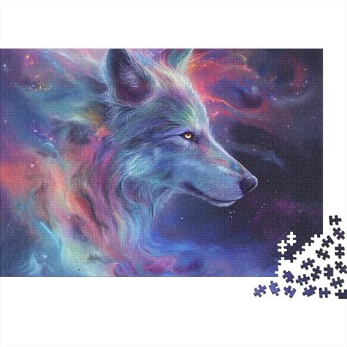 Buntes Wolf Puzzle 1000 Teile Erwachsener Kniffel Spaß Für Die Ganze Familie - Abwechslungsreiche 1000 Puzzleteilige Motive Puzzlespiel Erwachsene Puzzel 1000pcs (75x50cm) von HITBOD