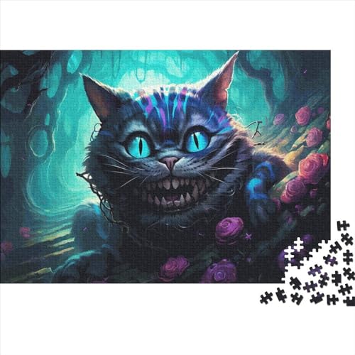 Cheshire Cat Puzzle 1000 Teile Erwachsener Kniffel Spaß Für Die Ganze Familie - Abwechslungsreiche 1000 Puzzleteilige Motive Puzzlespiel Erwachsene Puzzel 1000pcs (75x50cm) von HITBOD