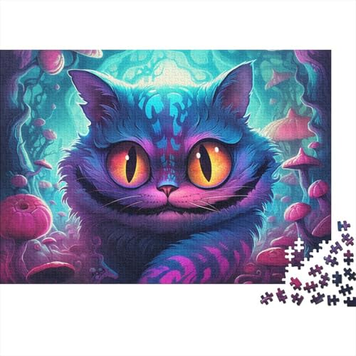 Cheshire Katze Puzzle 1000 Teile - Puzzle Für Erwachsene,Puzzle,Puzzlespiel Erwachsenen Puzzlespiel Puzzel 1000pcs (75x50cm) von HITBOD