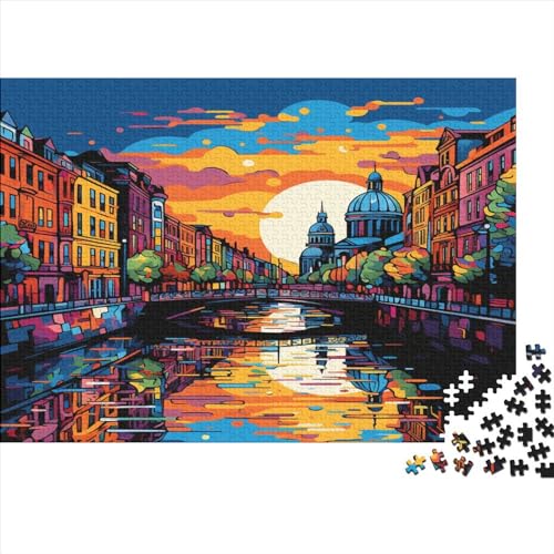 Cityscape Architecture Puzzle 1000 Puzzle Home DekoRatteion Puzzle,Erwachsenenpuzzle Puzzel 1000pcs (75x50cm) von HITBOD