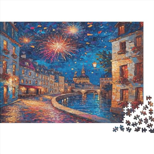 Cityscape Architecture Puzzle 1000 Teile Puzzles Für Erwachsene Lernspiel Herausforderungsspielzeug 1000-teilige Puzzlespiel Für Puzzel 1000pcs (75x50cm) von HITBOD