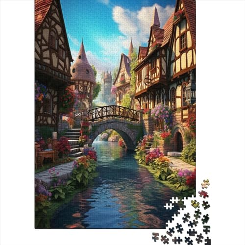 Cityscape Architecture Puzzlespiel 1000 Teile, Puzzle Erwachsene 1000 Teile, Impossible Puzzle GesKükenlichkeitsspiel Für Die Ganze Familie, Puzzle Erwachsene 1000 Teile Puzzel 1000pcs (75x50cm) von HITBOD