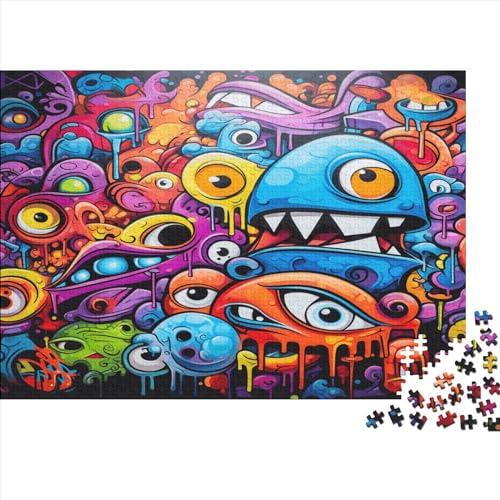 Colorful Art Graffiti Puzzle 1000 Teile Erwachsener Kniffel Spaß Für Die Ganze Familie - Abwechslungsreiche 1000 Puzzleteilige Motive Puzzlespiel Erwachsene Puzzel 1000pcs (75x50cm) von HITBOD