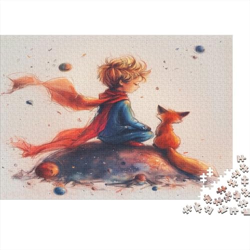 Der kleine Prinz und der Fuchs Puzzle 1000 Teile Puzzles Für Erwachsene Lernspiel Herausforderungsspielzeug 1000-teilige Puzzlespiel Für Puzzel 1000pcs (75x50cm) von HITBOD