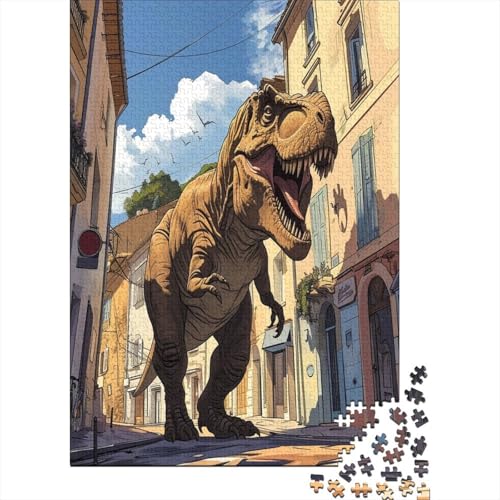 Dinosaurierier Puzzle 1000 Teile Erwachsener Kniffel Spaß Für Die Ganze Familie - Abwechslungsreiche 1000 Puzzleteilige Motive Puzzlespiel Erwachsene Puzzel 1000pcs (75x50cm) von HITBOD