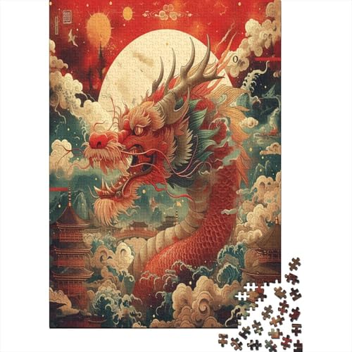 Drachen Puzzle 1000 Teile Erwachsener Kniffel Spaß Für Die Ganze Familie - Abwechslungsreiche 1000 Puzzleteilige Motive Puzzlespiel Erwachsene Puzzel 1000pcs (75x50cm) von HITBOD