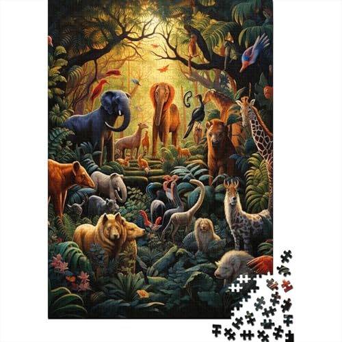 Dschungeltiere Puzzle 1000 Teile Erwachsener Kniffel Spaß Für Die Ganze Familie - Abwechslungsreiche 1000 Puzzleteilige Motive Puzzlespiel Erwachsene Puzzel 1000pcs (75x50cm) von HITBOD