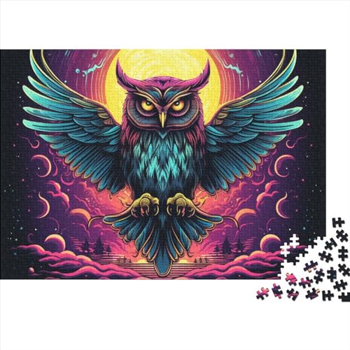 Eule Puzzle 1000 Puzzle Home DekoRatteion Puzzle,Erwachsenenpuzzle Puzzel 1000pcs (75x50cm) von HITBOD