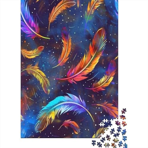 Feder Puzzle 1000 Teile,Puzzle Für Erwachsene,Impossible Puzzle 1000pcs (75x50cm) von HITBOD