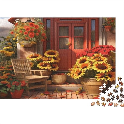 Flowers 1000 Stück Puzzles Für Erwachsene Teenager Stress Abbauen Familien-Puzzlespiel Mit Poster in 1000-teiliges Puzzle Kinder Lernspiel Spielzeug Geschenk Puzzel 1000pcs (75x50cm) von HITBOD