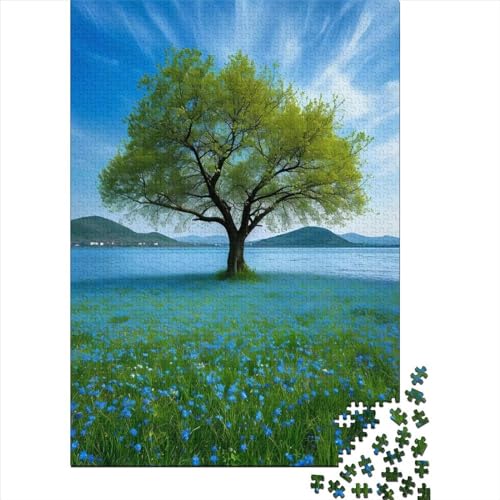 Flowers and Trees Puzzle 1000 Teile Erwachsener Kniffel Spaß Für Die Ganze Familie - Abwechslungsreiche 1000 Puzzleteilige Motive Puzzlespiel Erwachsene Puzzel 1000pcs (75x50cm) von HITBOD