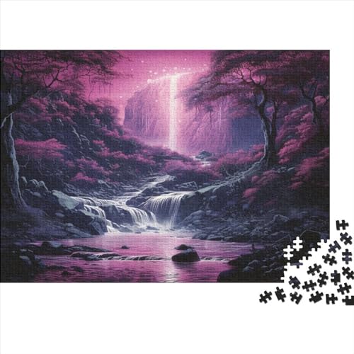 Forest Cascade Puzzle 1000 Teile Erwachsener Kniffel Spaß Für Die Ganze Familie - Abwechslungsreiche 1000 Puzzleteilige Motive Puzzlespiel Erwachsene Puzzel 1000pcs (75x50cm) von HITBOD