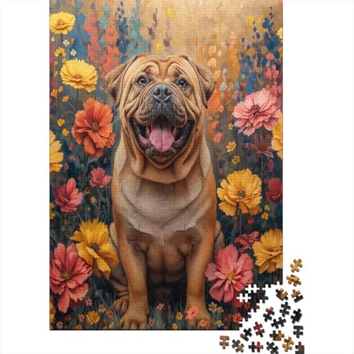 Französische BullHUNDge 1000 Stück Puzzles Für Erwachsene Teenager Stress Abbauen Familien-Puzzlespiel Mit Poster in 1000-teiliges Puzzle Kinder Lernspiel Spielzeug Geschenk Puzzel 1000pcs (75x50cm) von HITBOD