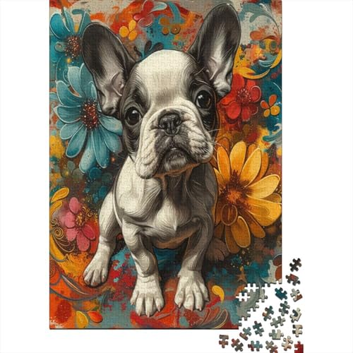 Französische BullHUNDge Puzzle 1000 Teile Erwachsener Kniffel Spaß Für Die Ganze Familie - Abwechslungsreiche 1000 Puzzleteilige Motive Puzzlespiel Erwachsene Puzzel 1000pcs (75x50cm) von HITBOD