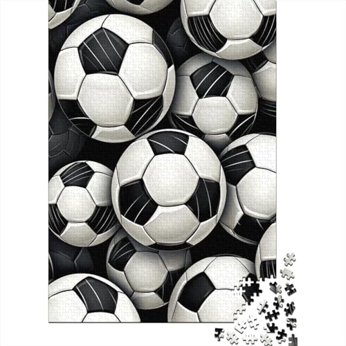 Fußball 1000 Stück Puzzles Für Erwachsene Teenager Stress Abbauen Familien-Puzzlespiel Mit Poster in 1000-teiliges Puzzle Kinder Lernspiel Spielzeug Geschenk Puzzel 1000pcs (75x50cm) von HITBOD