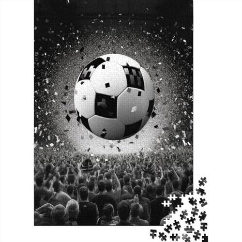 Fußball Puzzle 1000 Teile,Puzzle Für Erwachsene,Impossible Puzzle 1000pcs (75x50cm) von HITBOD