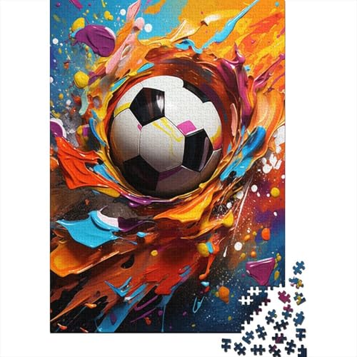 Fußball Puzzle 1000 Teile Erwachsener Kniffel Spaß Für Die Ganze Familie - Abwechslungsreiche 1000 Puzzleteilige Motive Puzzlespiel Erwachsene Puzzel 1000pcs (75x50cm) von HITBOD