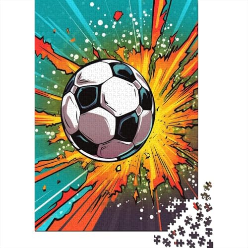 Fußball Puzzlespiel 1000 Teile Erwachsene -Puzzle 1000 Stück Spiel Puzzles Für Erwachsene Kinder Puzzle Erwachsenen Puzzlespiel Puzzel 1000pcs (75x50cm) von HITBOD