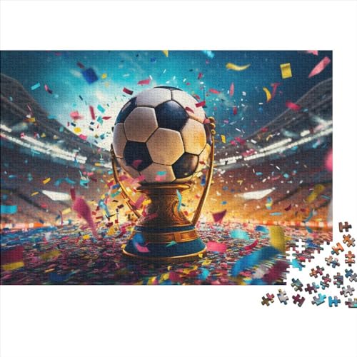 Fußball Puzzlespiel 1000 Teile Für Erwachsene,Einzigartige Kunstwerke Und Vorlage - Geburtstagsgeschenk - Spaßige Puzzles Mit Überraschung Von Puzzle 1000pcs (75x50cm) von HITBOD