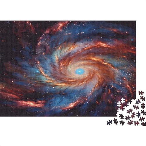 Galaxy 1000 Stück Puzzles Für Erwachsene Teenager Stress Abbauen Familien-Puzzlespiel Mit Poster in 1000-teiliges Puzzle Kinder Lernspiel Spielzeug Geschenk Puzzel 1000pcs (75x50cm) von HITBOD