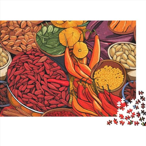 Gewürze Puzzle 1000 Teile - Puzzle Für Erwachsene,Puzzle,Puzzlespiel Erwachsenen Puzzlespiel Puzzel 1000pcs (75x50cm) von HITBOD