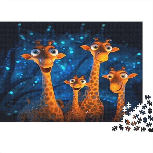 Giraffe Puzzle 1000 Teile Erwachsener Kniffel Spaß Für Die Ganze Familie - Abwechslungsreiche 1000 Puzzleteilige Motive Puzzlespiel Erwachsene Puzzel 1000pcs (75x50cm) von HITBOD