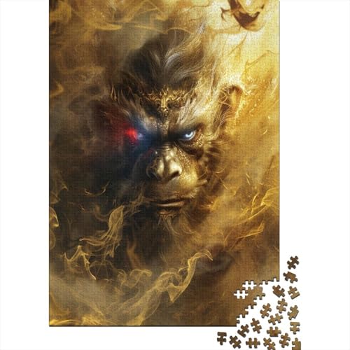 Gorilla Puzzle 1000 Teile Puzzle Für Erwachsene Und Kinder Ab 14 Jahren Puzzel 1000pcs (75x50cm) von HITBOD