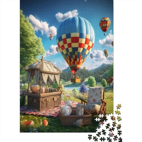 Heißluftballon Puzzle 1000 Teile Puzzles Für Erwachsene Lernspiel Herausforderungsspielzeug 1000-teilige Puzzlespiel Für Puzzel 1000pcs (75x50cm) von HITBOD