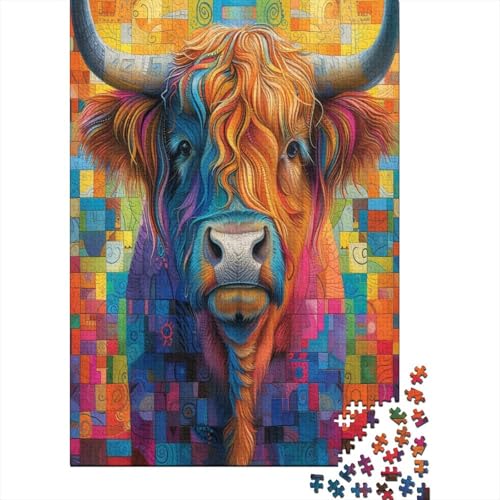 Highland Vieh Puzzle 1000 Teile - Puzzle Für Erwachsene,Puzzle,Puzzlespiel Erwachsenen Puzzlespiel Puzzel 1000pcs (75x50cm) von HITBOD