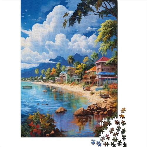 Holiday Bay Puzzle 1000 Teile Erwachsener Kniffel Spaß Für Die Ganze Familie - Abwechslungsreiche 1000 Puzzleteilige Motive Puzzlespiel Erwachsene Puzzel 1000pcs (75x50cm) von HITBOD