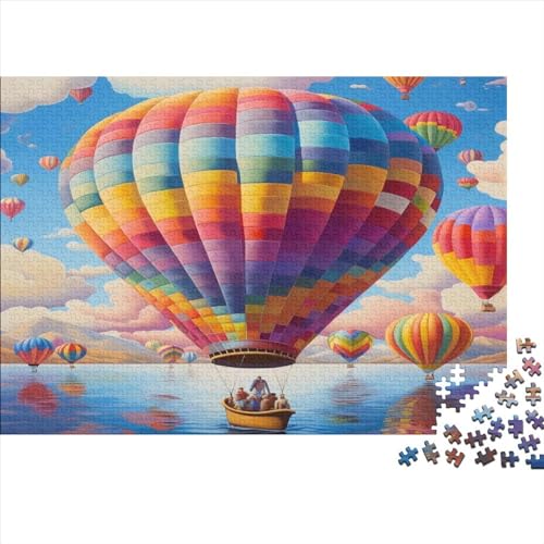 Hot Air Balloon Puzzle 1000 Teile Erwachsener Kniffel Spaß Für Die Ganze Familie - Abwechslungsreiche 1000 Puzzleteilige Motive Puzzlespiel Erwachsene Puzzel 1000pcs (75x50cm) von HITBOD