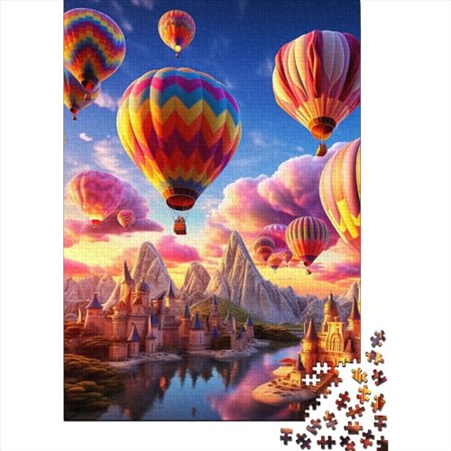 Hot Air Balloon Puzzle 1000 Teile Puzzles Für Erwachsene Lernspiel Herausforderungsspielzeug 1000-teilige Puzzlespiel Für Puzzel 1000pcs (75x50cm) von HITBOD