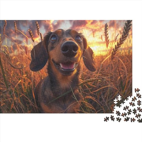 Hund Puzzle 1000 Teile Puzzles Für Erwachsene Lernspiel Herausforderungsspielzeug 1000-teilige Puzzlespiel Für Erwachsene Kinder Puzzel 1000pcs (75x50cm) von HITBOD