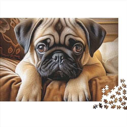 Hund Puzzle 1000 Teile Puzzles Für Erwachsene Lernspiel Herausforderungsspielzeug 1000-teilige Puzzlespiel Für Puzzel 1000pcs (75x50cm) von HITBOD