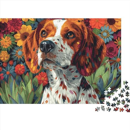 Hund Puzzlespiel 1000 Teile Erwachsene -Puzzle 1000 Stück Spiel Puzzles Für Erwachsene Kinder Puzzle Erwachsenen Puzzlespiel Puzzel 1000pcs (75x50cm) von HITBOD