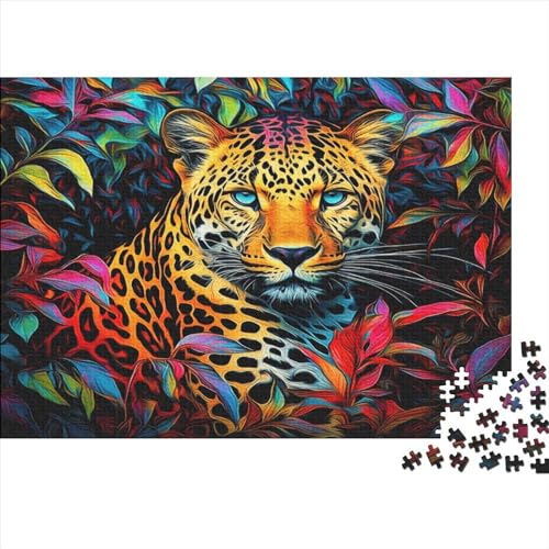 Jaguar Puzzlespiel 1000 Teile Erwachsene -Puzzle 1000 Stück Spiel Puzzles Für Erwachsene Kinder Puzzle Erwachsenen Puzzlespiel Puzzel 1000pcs (75x50cm) von HITBOD