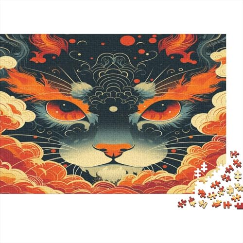 Katze Puzzle 1000 Teile - Puzzle Für Erwachsene,Puzzle,Puzzlespiel Erwachsenen Puzzlespiel Puzzel 1000pcs (75x50cm) von HITBOD